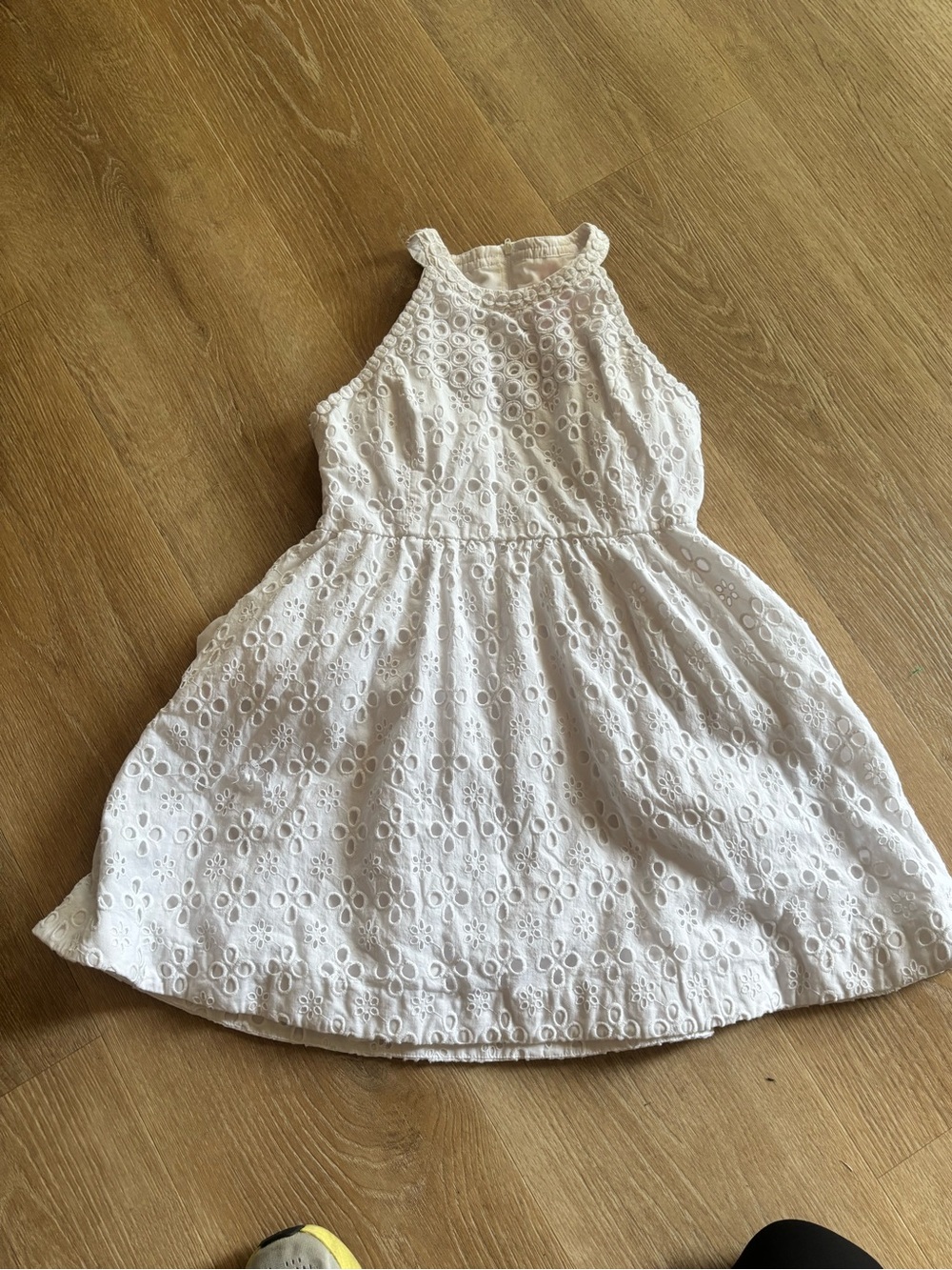 Lilly Pulitzer White Eyelet Halter Dress for Girls